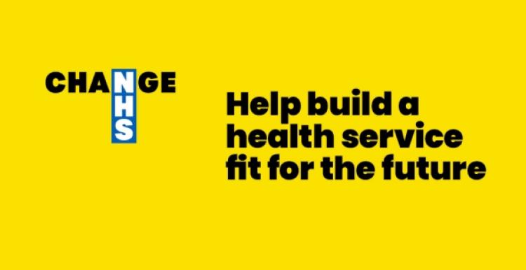 Change NHS logo on yellow background