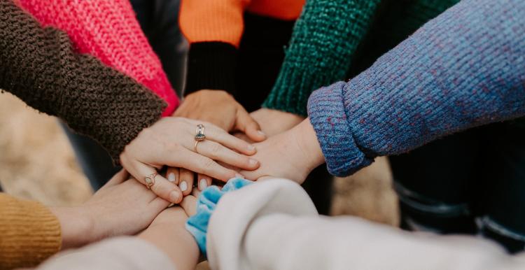 Group of hands