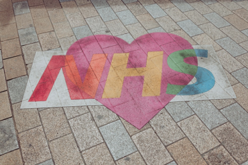 Heart that says NHS