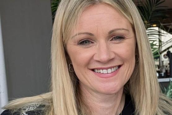Jennie Buckland smiling to camera